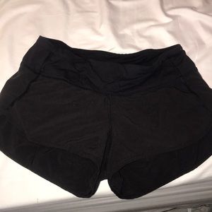 Black lululemon shorts size 2